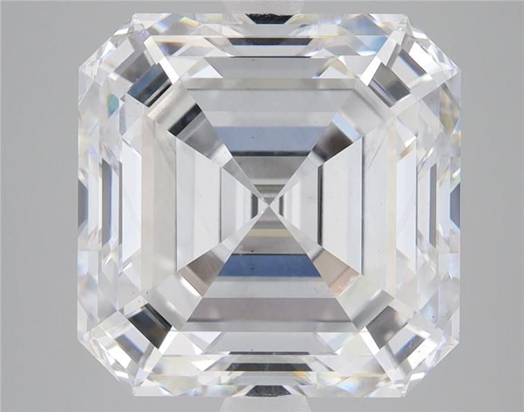 7.62ct F VS1 Excellent Cut Asscher Lab Grown Diamond