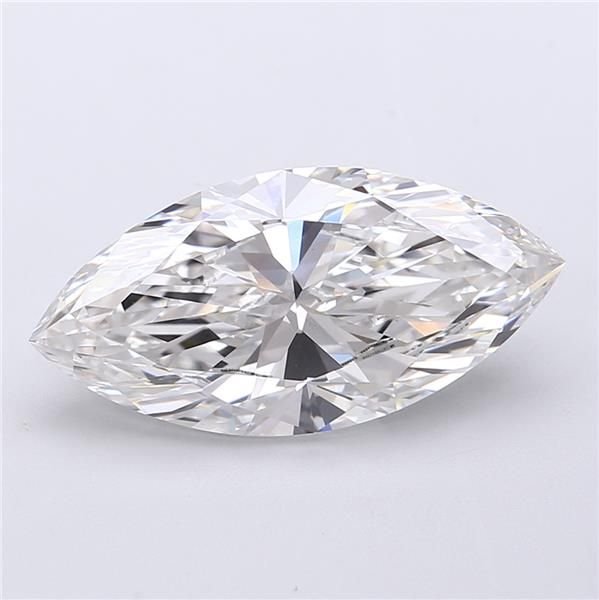 4.70ct F VS1 Rare Carat Ideal Cut Marquise Lab Grown Diamond