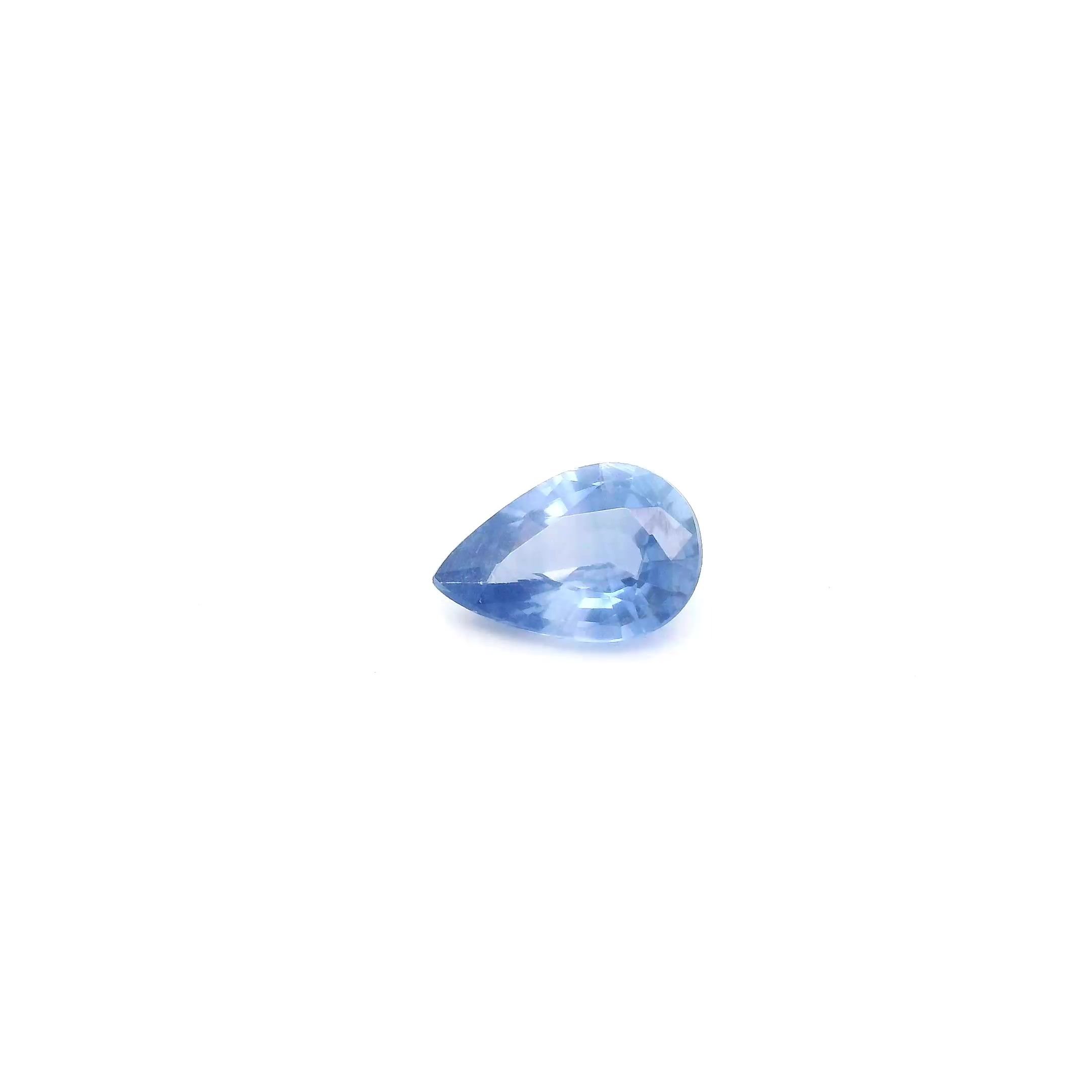 0.50 Carat Blue Pear Sapphire