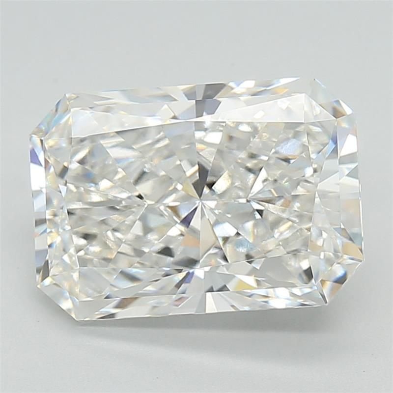 5.04ct F VVS2 Rare Carat Ideal Cut Radiant Lab Grown Diamond