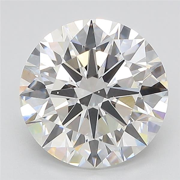 3.02ct D VS1 Excellent Cut Round Lab Grown Diamond