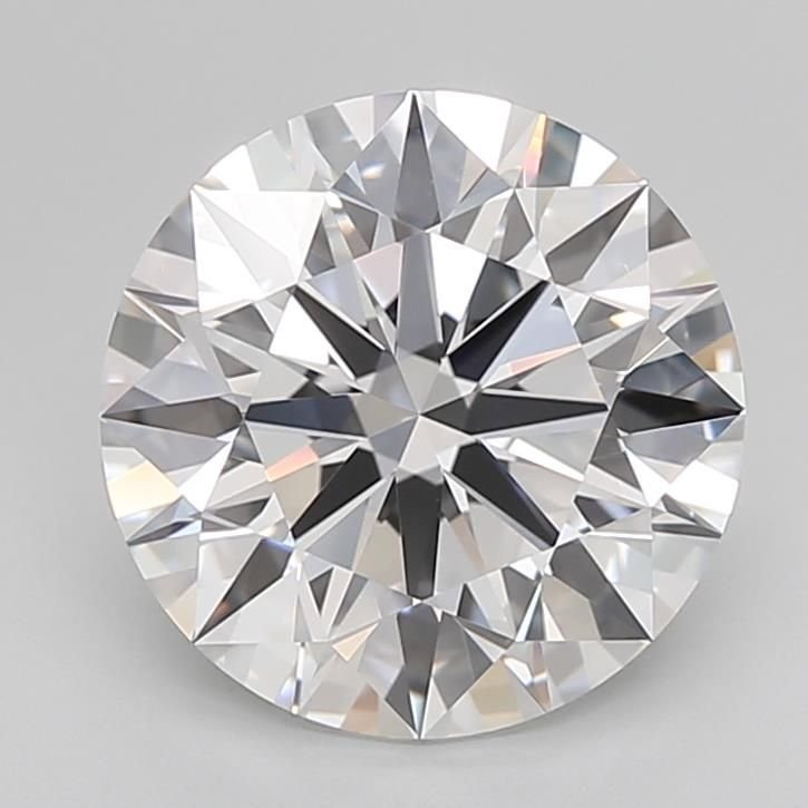 3.66ct D FL Rare Carat Ideal Cut Round Lab Grown Diamond