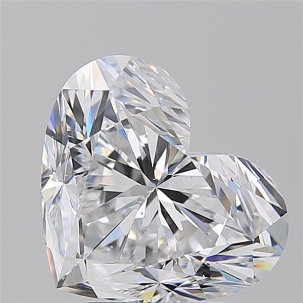 5.01ct D SI1 Rare Carat Ideal Cut Heart Diamond
