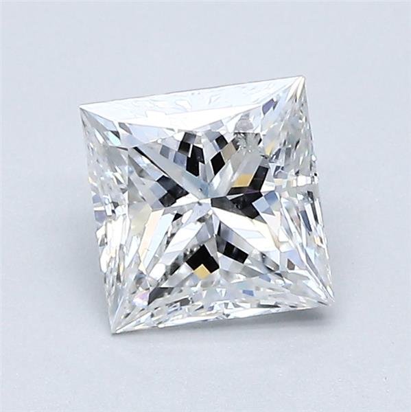 1.01ct E SI2 Rare Carat Ideal Cut Princess Diamond