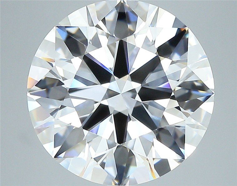 5.02ct D VVS1 Rare Carat Ideal Cut Round Diamond