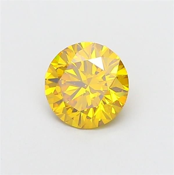 1.03 Ct. Fancy Vivid Yellow Round Lab Diamond