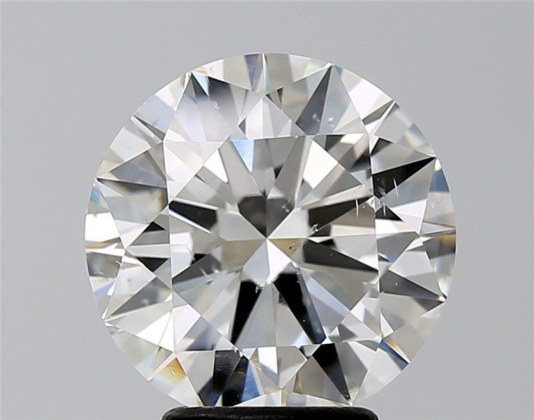 3.95ct I SI2 Rare Carat Ideal Cut Round Diamond