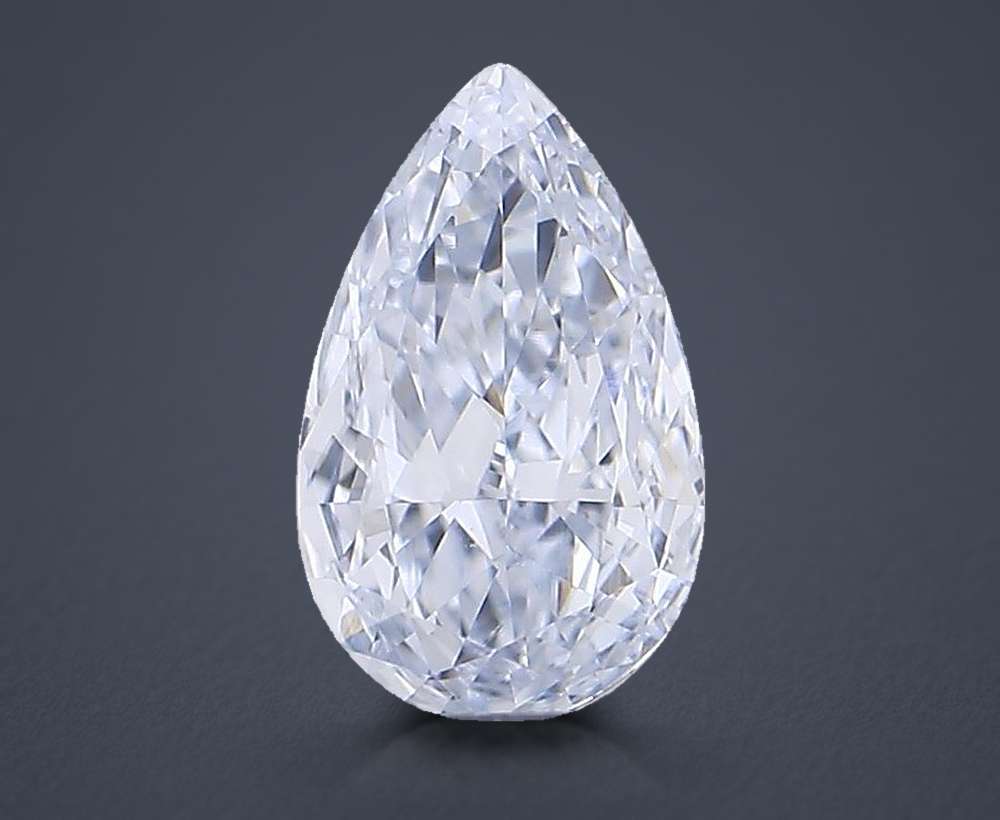 0.57 Carat Pear Lab Diamond