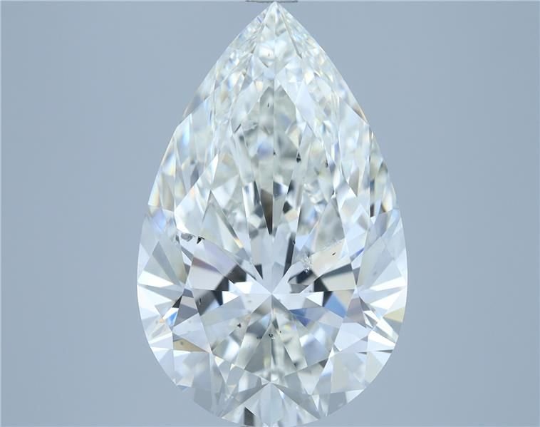 5.06ct H SI2 Rare Carat Ideal Cut Pear Diamond