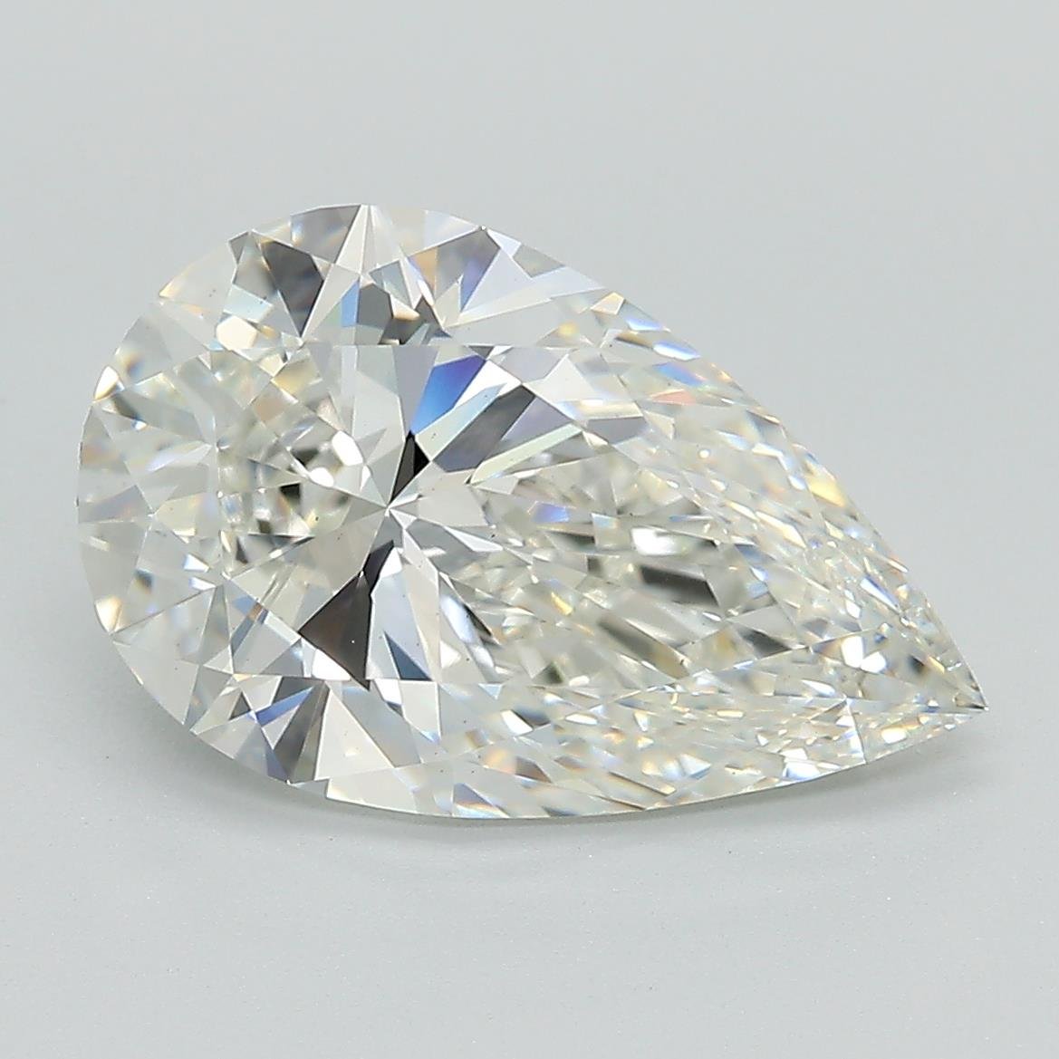 4.34ct H VS1 Rare Carat Ideal Cut Pear Lab Grown Diamond