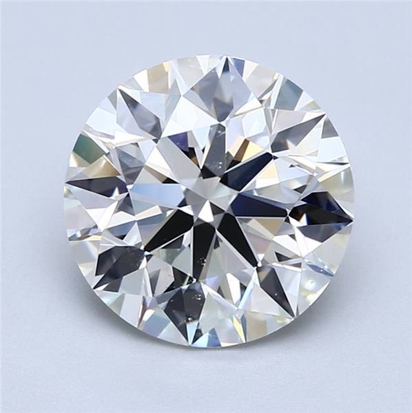 3.70ct J SI1 Rare Carat Ideal Cut Round Diamond