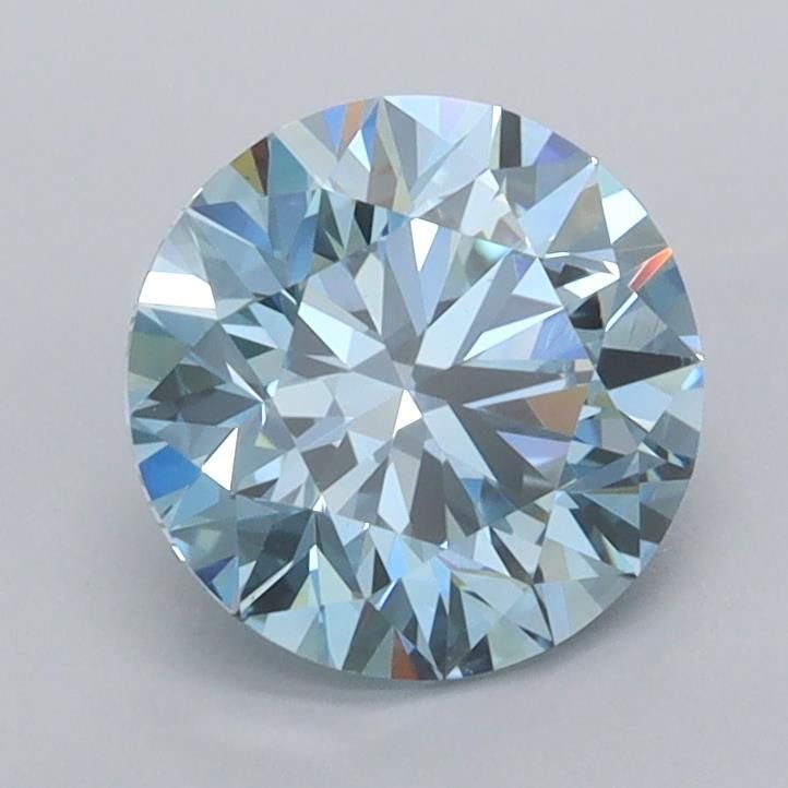 1.50 Ct. Fancy Vivid Blue Round Lab Diamond
