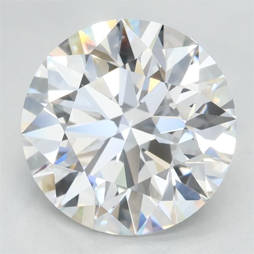 2.78ct D VVS1 Rare Carat Ideal Cut Round Lab Grown Diamond