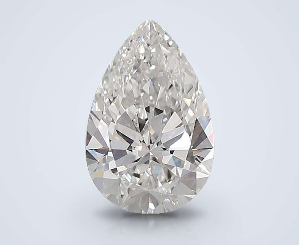 2.00 Carat Pear Lab Diamond