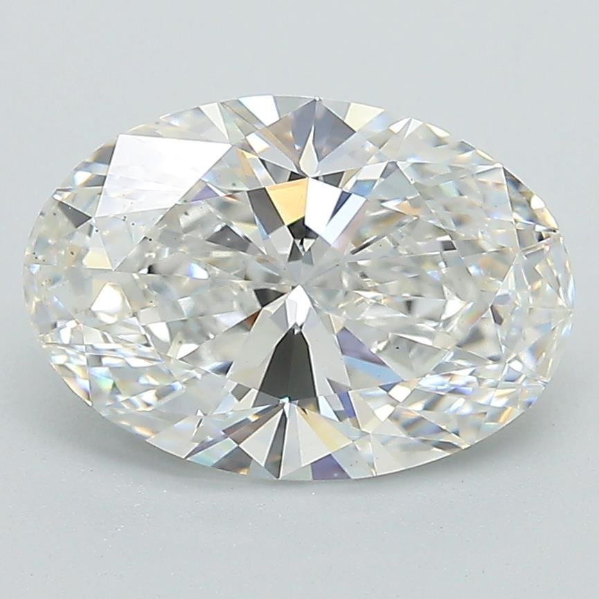 2.58ct F VS2 Rare Carat Ideal Cut Oval Lab Grown Diamond