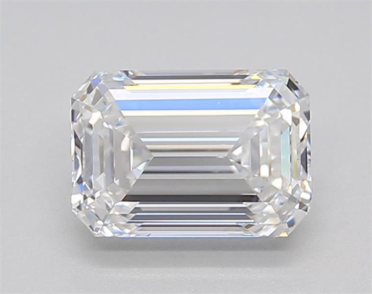 1.38ct D VVS2 Rare Carat Ideal Cut Emerald Lab Grown Diamond