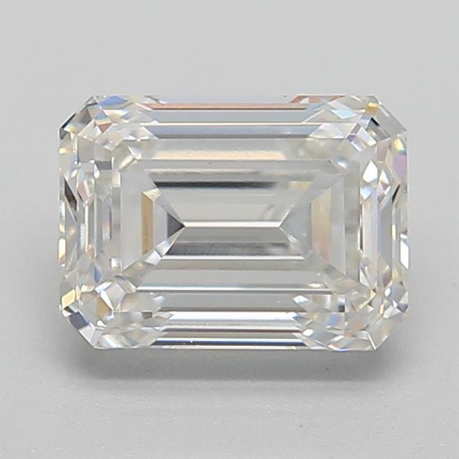 2.02ct F VVS2 Excellent Cut Emerald Lab Grown Diamond