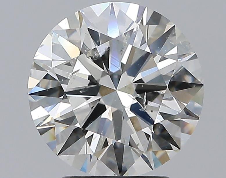 2.65ct I SI2 Rare Carat Ideal Cut Round Diamond