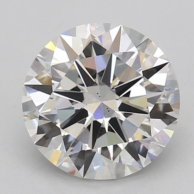 3.01ct F VS2 Excellent Cut Round Lab Grown Diamond