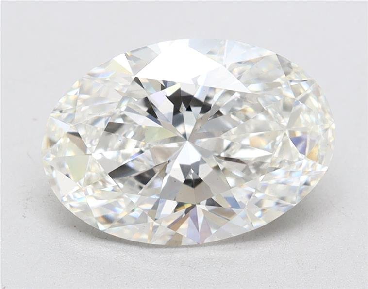 2.06ct F VS2 Rare Carat Ideal Cut Oval Lab Grown Diamond