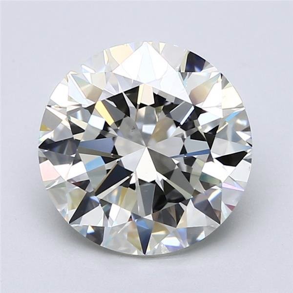 4.02ct J SI1 Excellent Cut Round Diamond