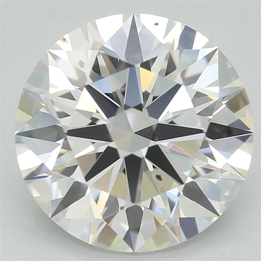 3.09ct F VS2 Rare Carat Ideal Cut Round Lab Grown Diamond