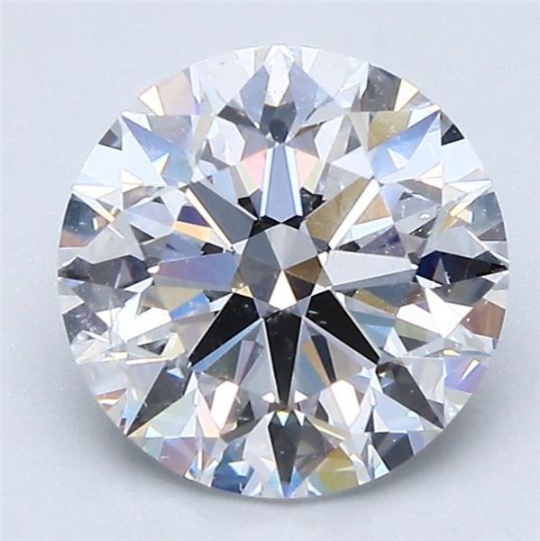 2.26ct D SI2 Rare Carat Ideal Cut Round Diamond
