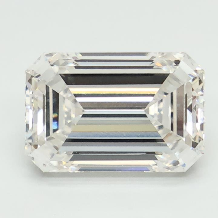 2.69ct F VS1 Rare Carat Ideal Cut Emerald Lab Grown Diamond