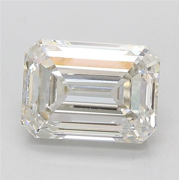 3.13ct I VS1 Rare Carat Ideal Cut Emerald Lab Grown Diamond