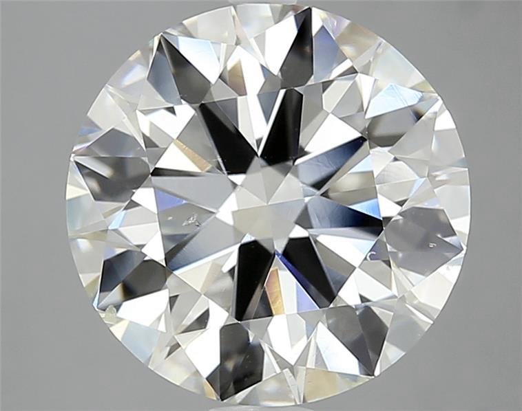 4.06ct J SI1 Rare Carat Ideal Cut Round Diamond