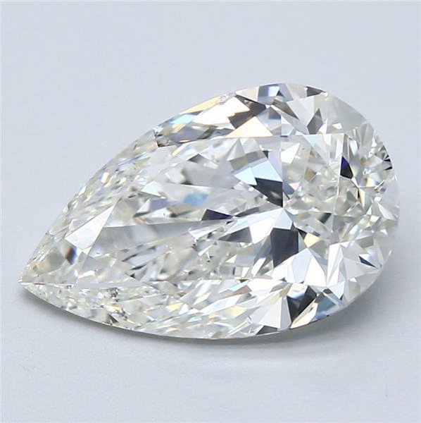 5.03ct I SI1 Rare Carat Ideal Cut Pear Diamond