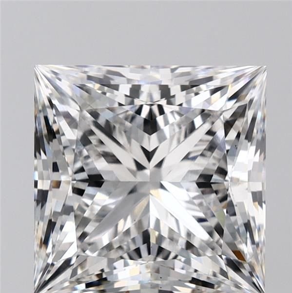 5.16ct F VS2 Rare Carat Ideal Cut Princess Lab Grown Diamond