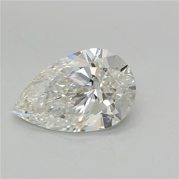 5.24ct G VS1 Rare Carat Ideal Cut Pear Lab Grown Diamond