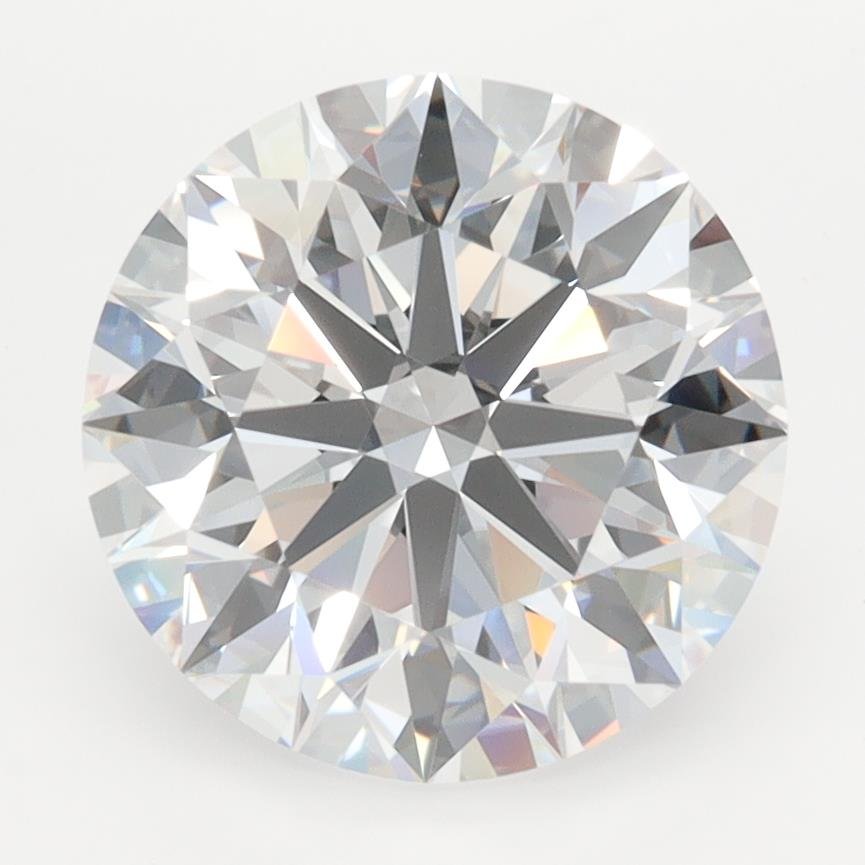 3.59ct D FL Rare Carat Ideal Cut Round Lab Grown Diamond