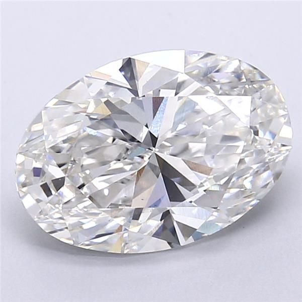 4.01ct F VS1 Rare Carat Ideal Cut Oval Lab Grown Diamond