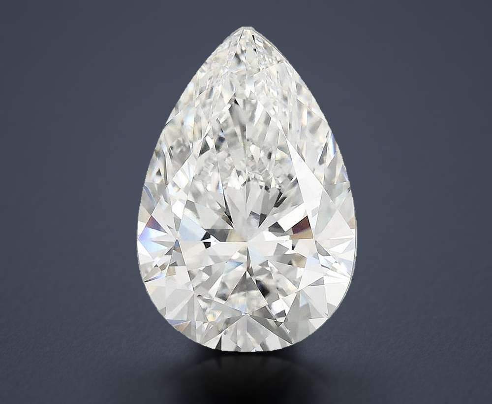 7.73 Carat Pear Lab Diamond