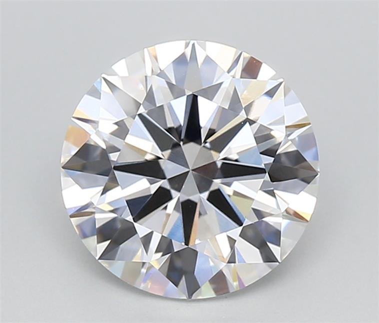 2.72ct E VVS2 Rare Carat Ideal Cut Round Lab Grown Diamond