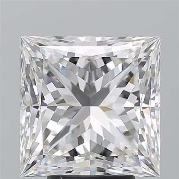 5.02ct I VS2 Rare Carat Ideal Cut Princess Diamond