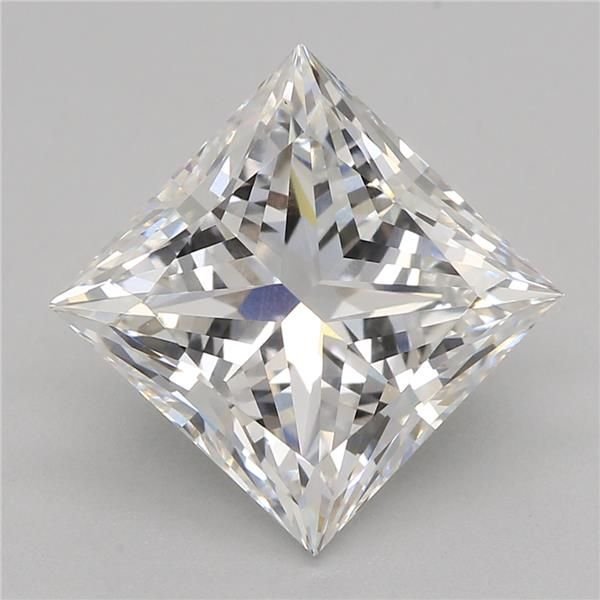 2.59ct E VVS2 Rare Carat Ideal Cut Princess Lab Grown Diamond