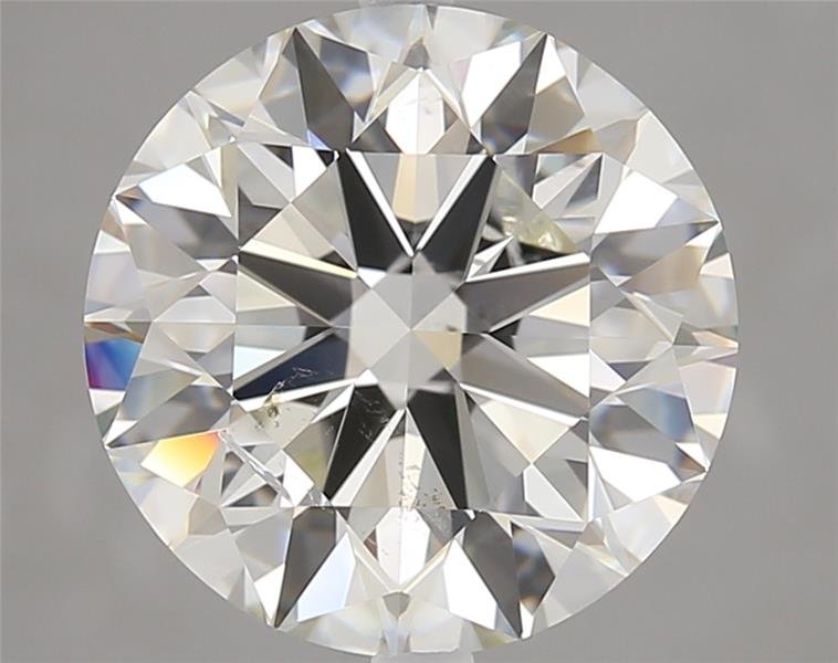 3.51ct J SI2 Rare Carat Ideal Cut Round Diamond