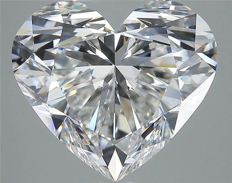 6.51ct G VS2 Rare Carat Ideal Cut Heart Diamond