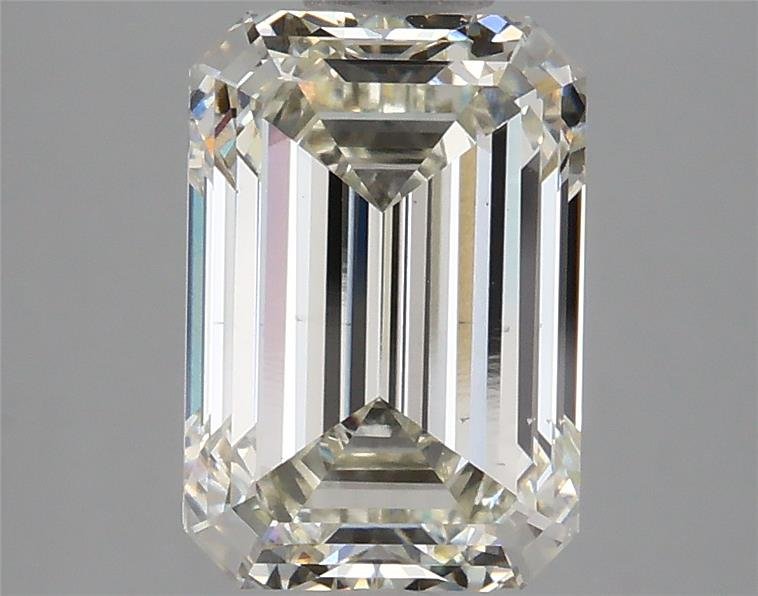 3.02ct I VS2 Rare Carat Ideal Cut Emerald Lab Grown Diamond