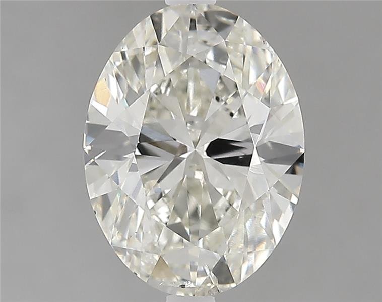 2.51ct J SI1 Rare Carat Ideal Cut Oval Lab Grown Diamond