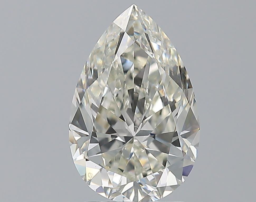 2.51ct J SI1 Rare Carat Ideal Cut Pear Diamond