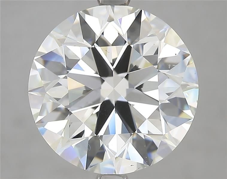 5.51ct I VS2 Rare Carat Ideal Cut Round Diamond
