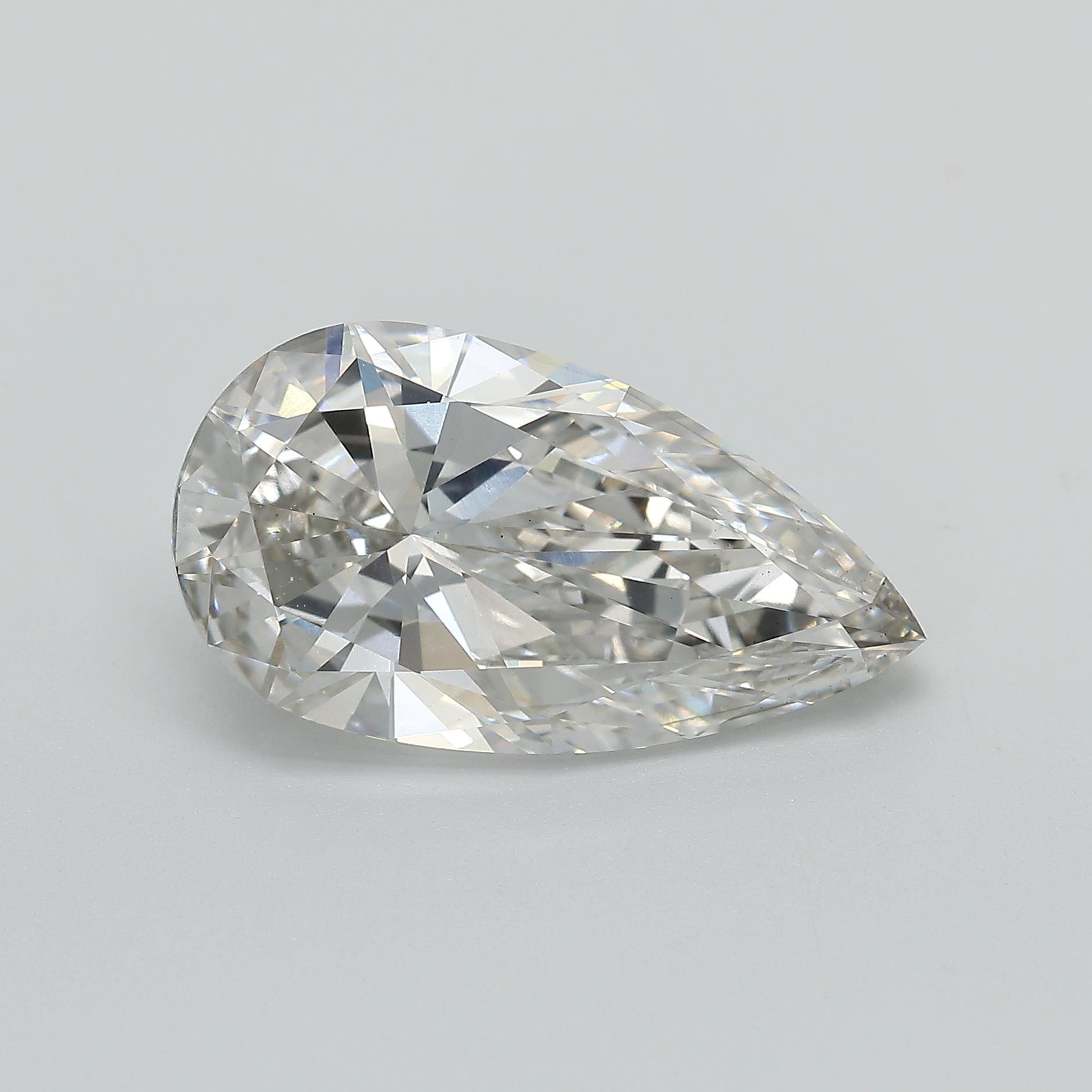 7.01ct I VS2 Very Good Cut Pear Lab Grown Diamond