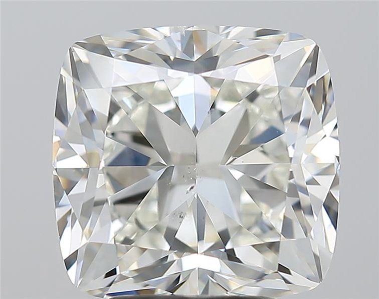 4.01ct J SI1 Rare Carat Ideal Cut Cushion Diamond