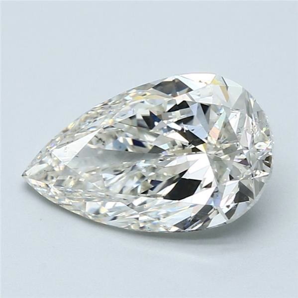 3.02ct J SI2 Very Good Cut Pear Diamond