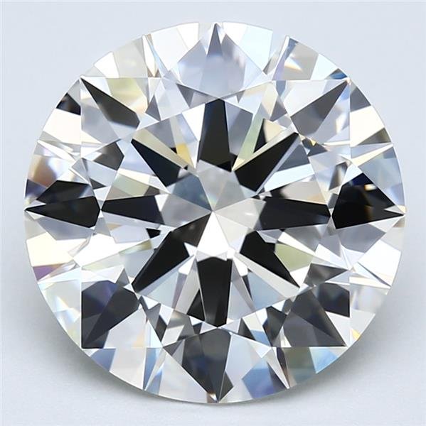 6.12ct H VVS1 Rare Carat Ideal Cut Round Diamond