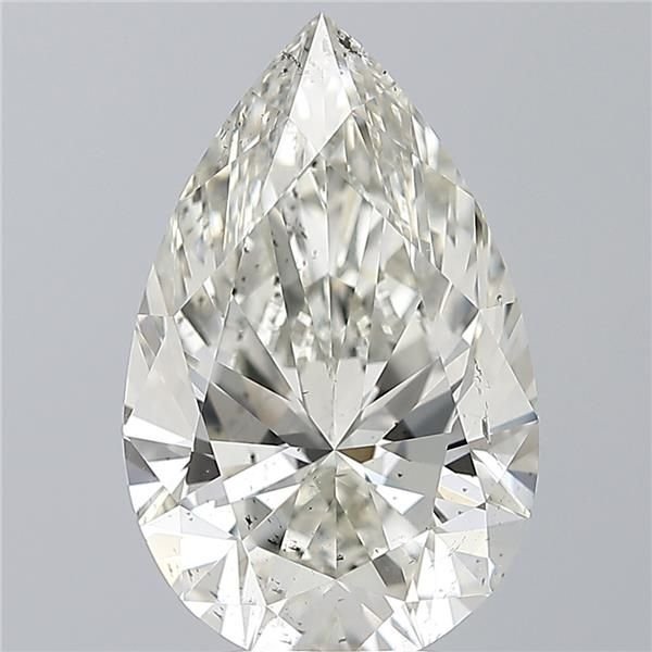 5.11ct I SI2 Rare Carat Ideal Cut Pear Diamond